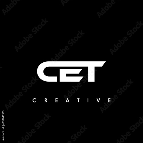 CET Letter Initial Logo Design Template Vector Illustration 