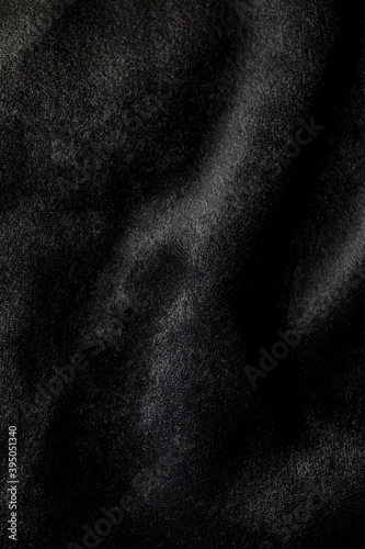 Black velvet fabric with shadows
