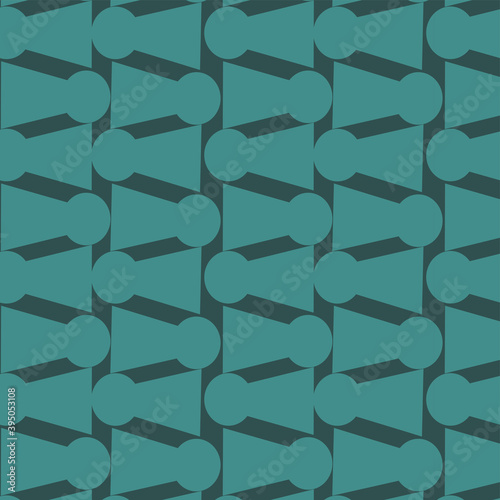 Green Geometric Seamless keyhole patterns. Endless vector texture can be used for wrapping, wallpaper, tile backdrop, pattern fills, web background, surface textures and textile pattern.