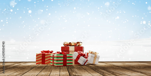 festive christmas gifts on ...