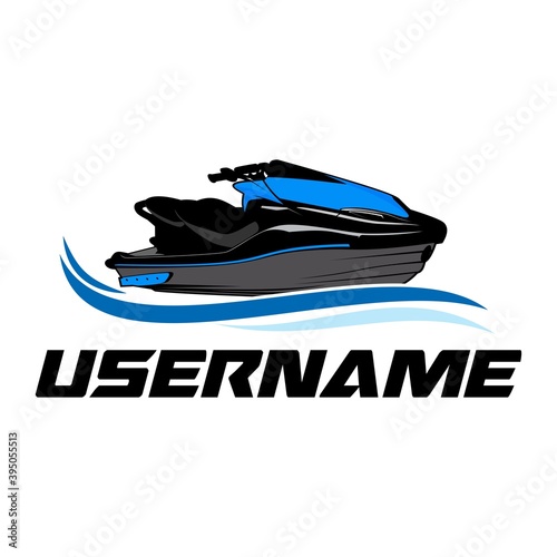 boat speed logo design  icon vector