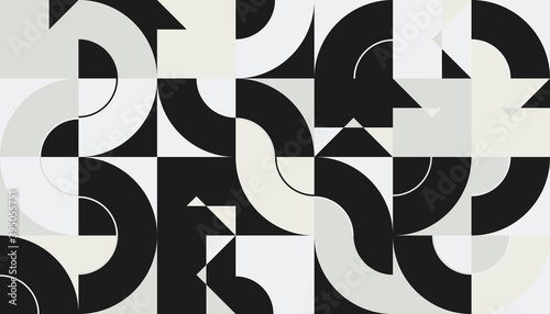 Bauhaus Abstract Vector Composition Design