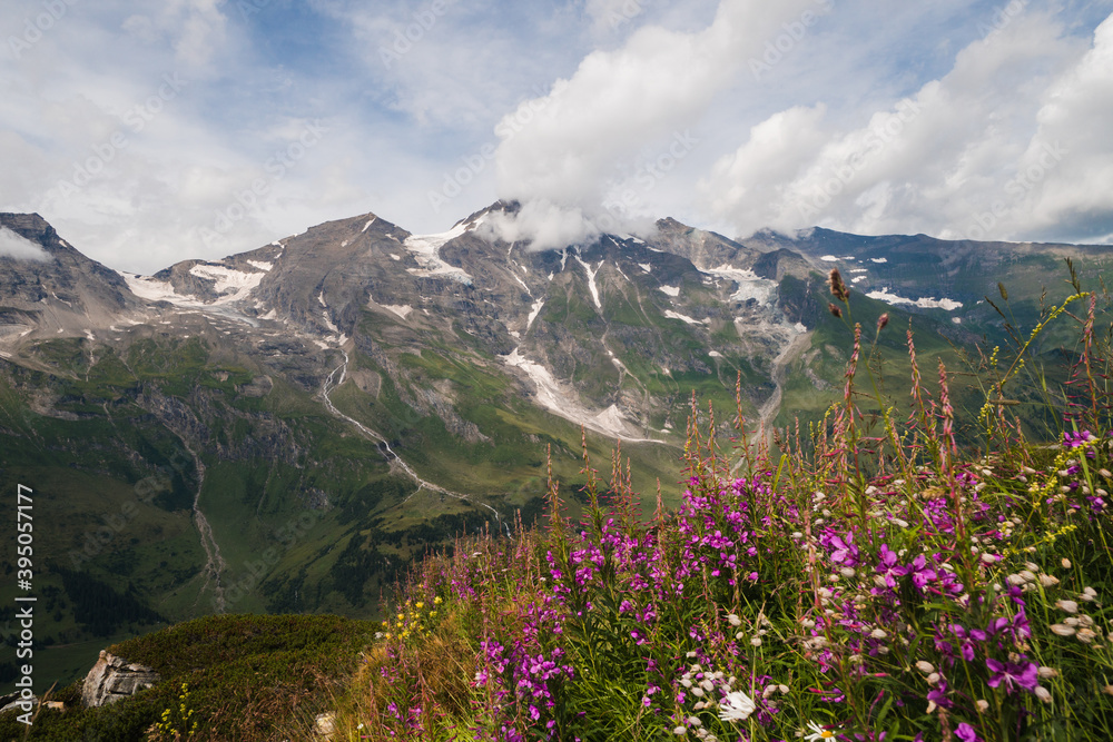 Road Grossglockner in summer, beautiful scenic road in the Austrian Alps, touristic destination in Europe Road Grossglockner in summer, beautiful scenic road in the Austrian Alps, touristic destination in Europe