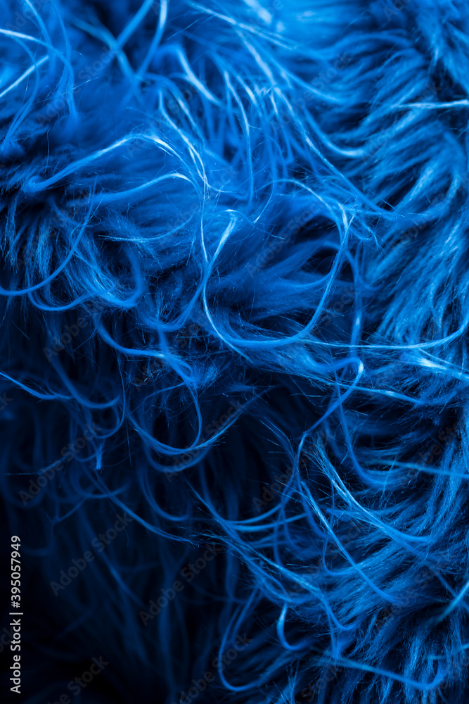 Obraz premium Blue marine like fur cloth