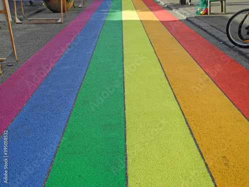 Regenbogen-Flagge in Reykavik