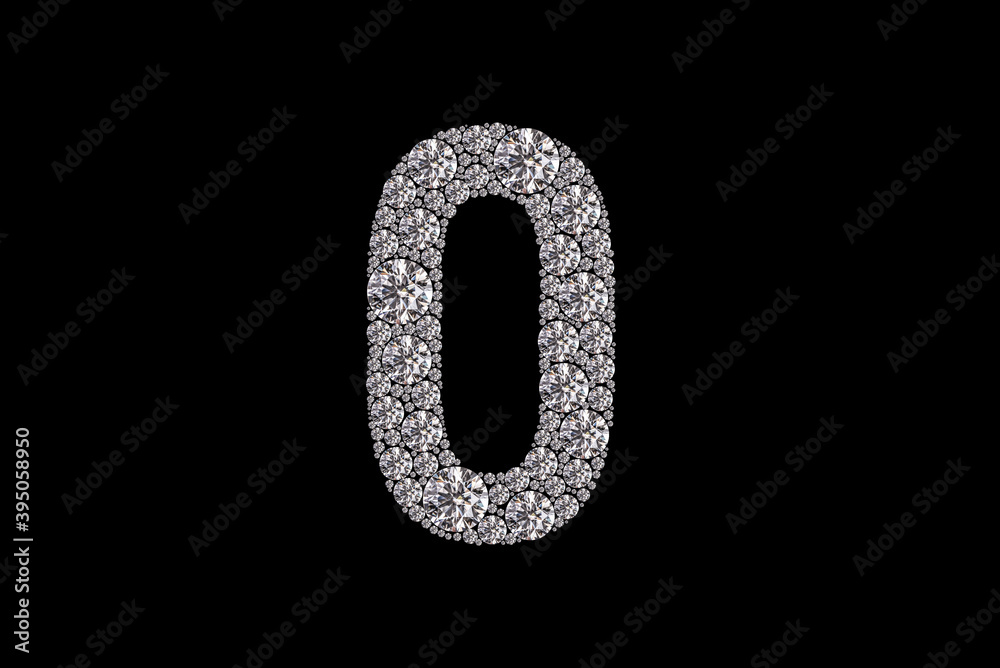 Diamond number 0. Luxury diamonds number.