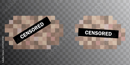 Censorship censored, great design for any purposes. Geometric texture background. Grunge texture.