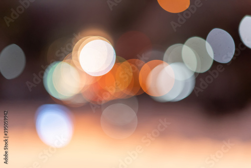 Bokeh images with blurred backgrounds in warm orange, brown tones.