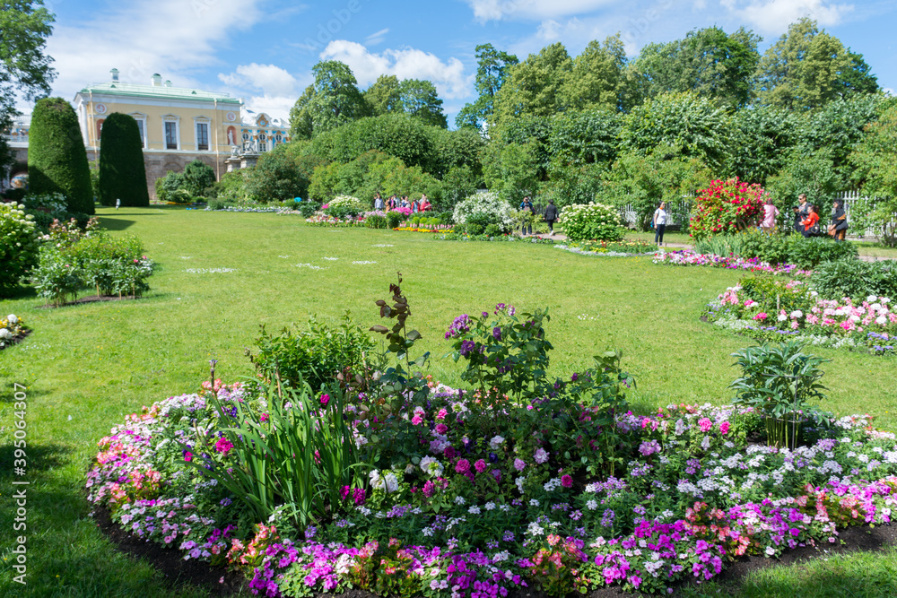 Pushkin. Saint-Petersburg. Garden near the Catherine Palace in Tsarskoye Selo