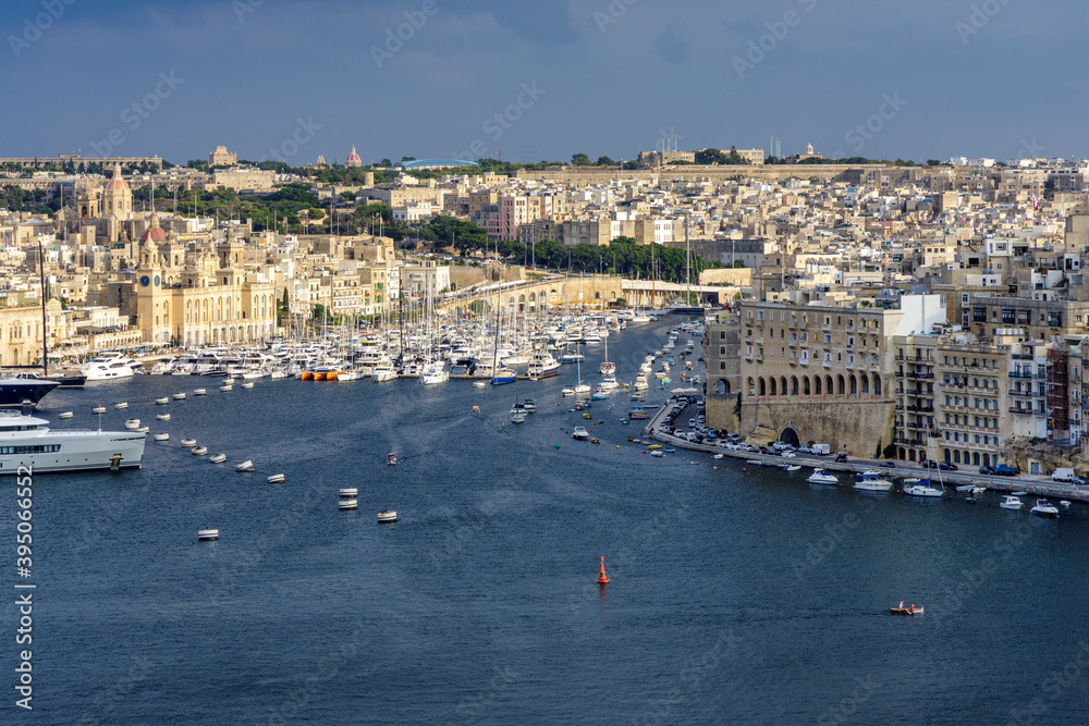 The three old cities, Vittoriosa, Senglea a Cospicua at the grand harbour in Malta