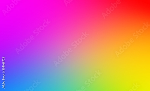 Abstract Beautiful Rainbow Smooth Color Gradient Background Texture. Defocused Blurred Motion Vibrant Rainbow Colors Modern Backdrop Template. Creative Colorful Digital Liquid Flow Vivid Spectrum.