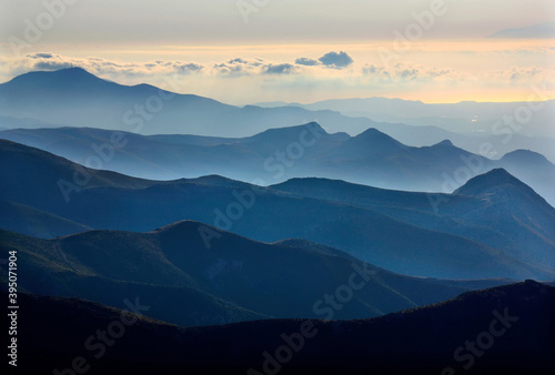 CRETE ISLAND, GREECE. View of the Asteroussia mountain range, on the south of the island, at Heraklion prefecture. 