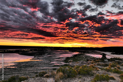 Beautiful sunset in Argentina