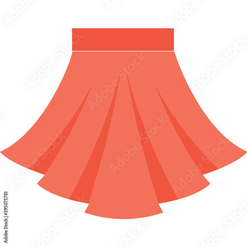 
Skirt Flat Vector Icon 
