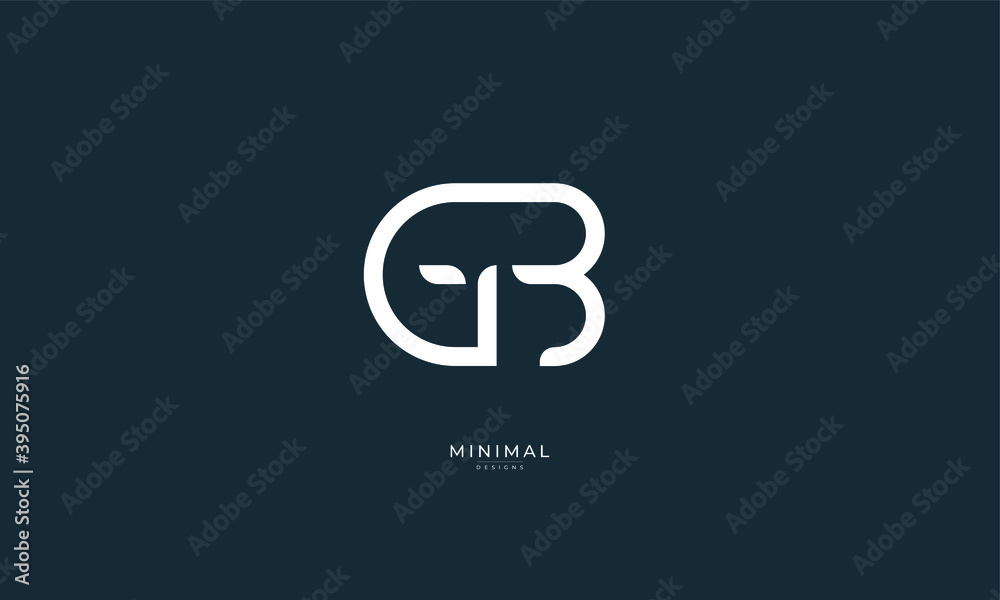 Alphabet letter icon logo GB Alphabet letter icon logo GB