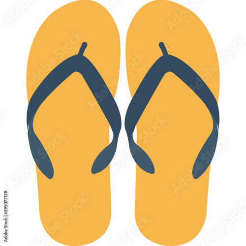 
Flip Flops Flat Vector Icon
