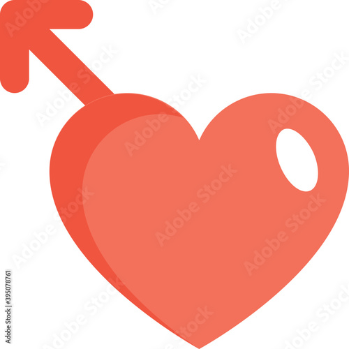 
Love Target Vector Icon
