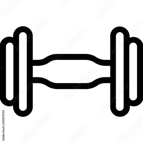 
Dumbbell Vector Line Icon
