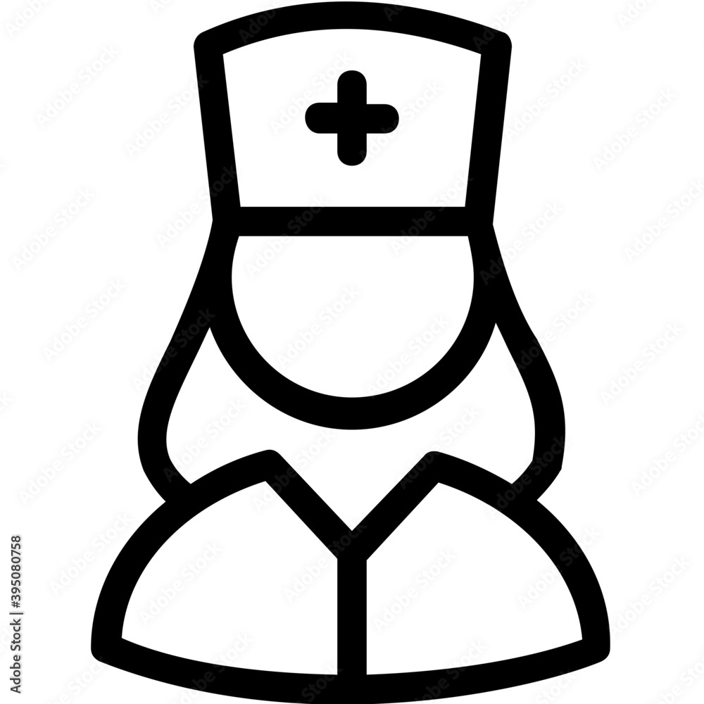 Nurse Vector Line Icon
Nurse Vector Line Icon