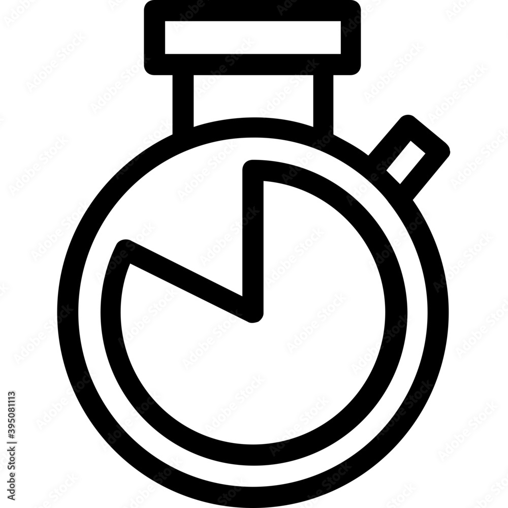 Stopwatch Vector Line Icon
Stopwatch Vector Line Icon