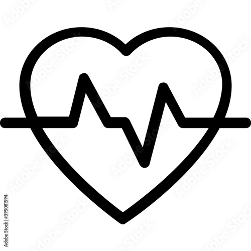  Heartbeat Vector Line Icon 