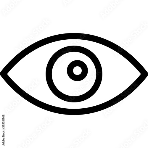 
Eyeball Vector Line Icon
