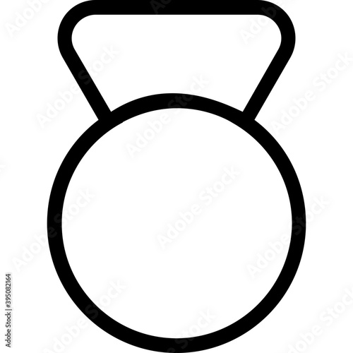 
Kettlebell Ball Vector Line Icon
