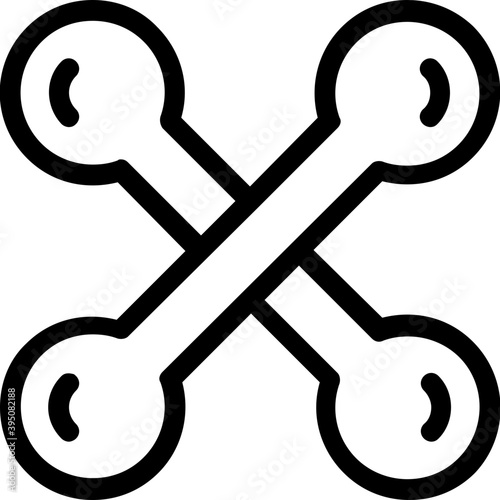 
Dumbbell Vector Line Icon
