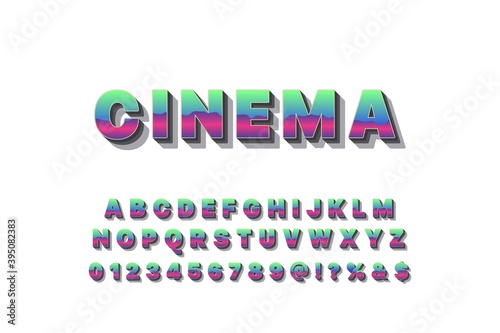 alphabet font, typography vector, letters and numbers white and black style