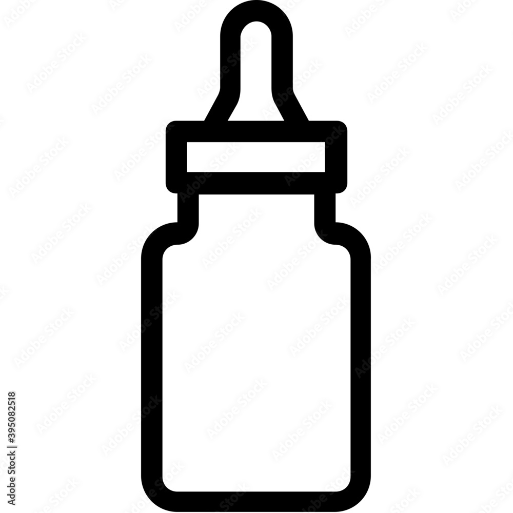 Baby Bottle Vector Line Icon
Baby Bottle Vector Line Icon