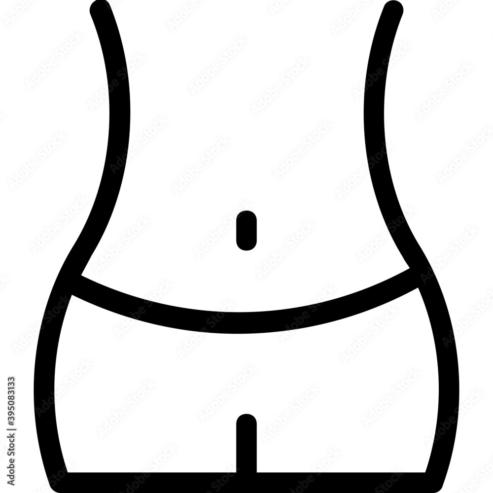 Waistline Vector Line Icon
Waistline Vector Line Icon