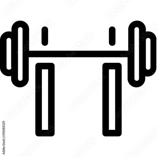 
Dumbbell Vector Line Icon

