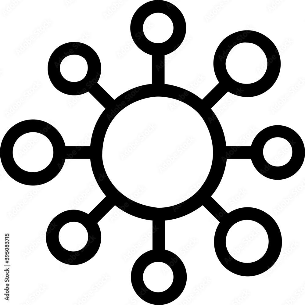 Virus Vector Line Icon
Virus Vector Line Icon