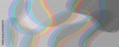 Sfondo colorato arcobaleno, blu, rosso, giallo, verde, disegno astratto con splash di colore brillante. Web banner lungo astratto grafico vivace moderno. photo
