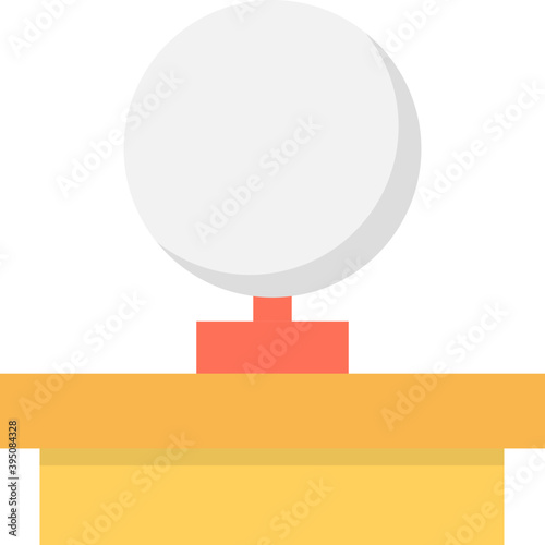 
Bauble Flat Vector Icon 
