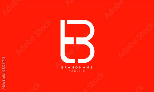Alphabet letters Initials Monogram logo TB, BT, T and B