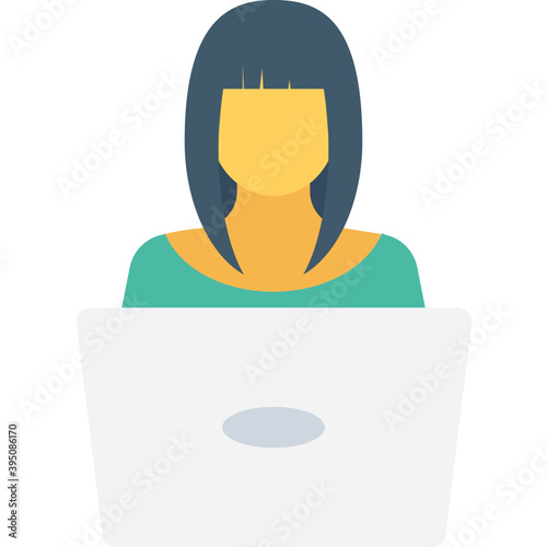 Public Speaker Flat Vector Icon