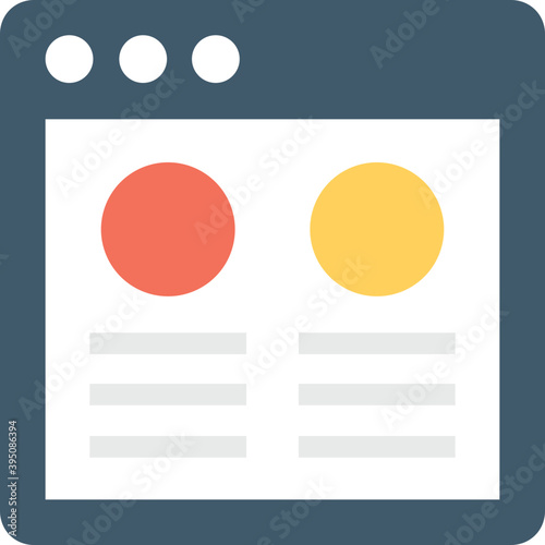 
Presentation Flat Vector Icon 
