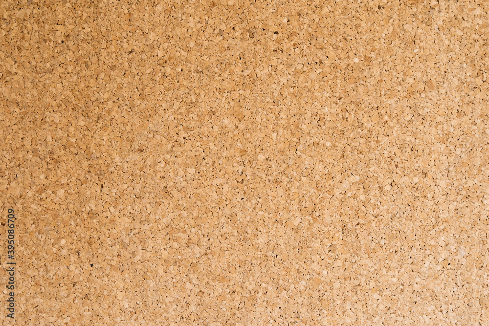 Fototapeta premium Cork board brown natural fine smooth pattern texture background blank empty panel