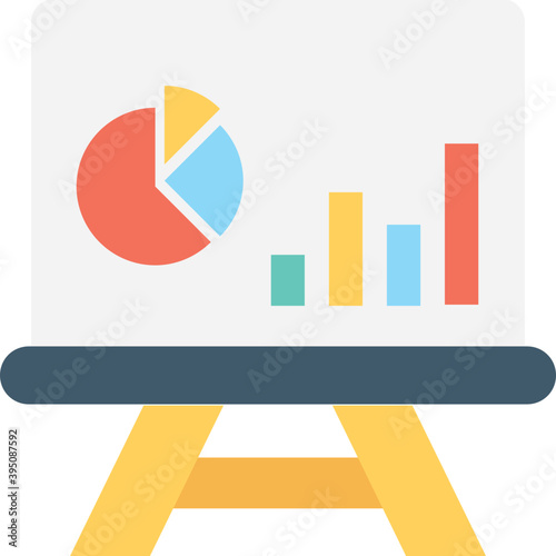 
Presentation Flat Vector Icon 
