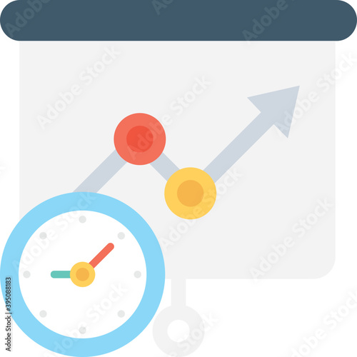 
Presentation Flat Vector Icon 
