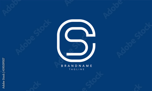 Alphabet letters Initials Monogram logo CS, SC, C and S
