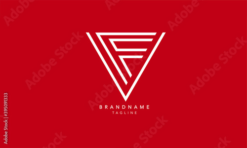 Alphabet letters Initials Monogram logo VF, FV, V and F