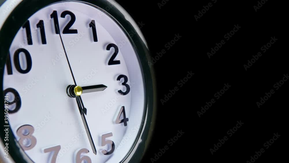 Clock face view with fast moving clock hands time lapse. Time running out concept. Timelapse of table business timer. Every minute counts idea. 4k. Clock face view with fast moving clock hands time lapse. Time running out concept. Timelapse of table business timer. Every minute counts idea. 4k.