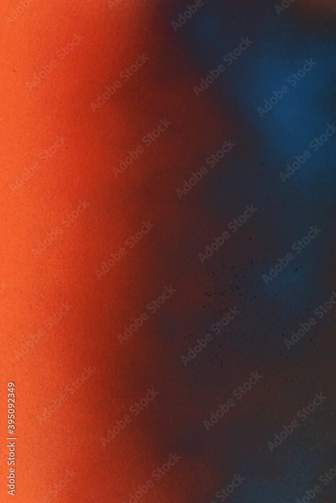 red and bleu spary texture on white paper background red and bleu spary texture on white paper background