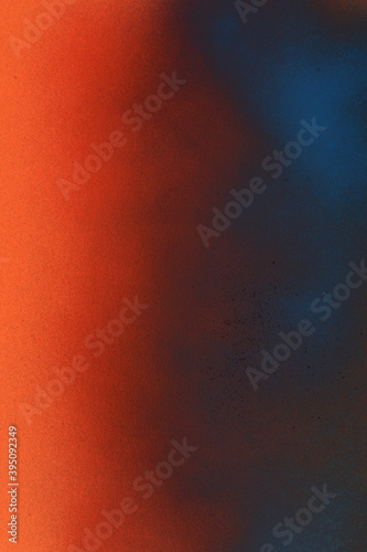red and bleu spary texture on white paper background