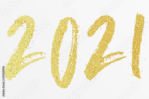 2021 - happy new year 2021 gold