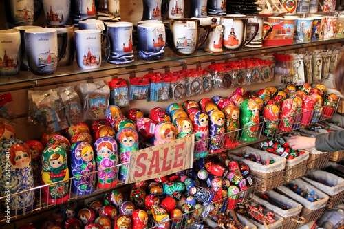 souvenirs in russia nesting dolls and mugs