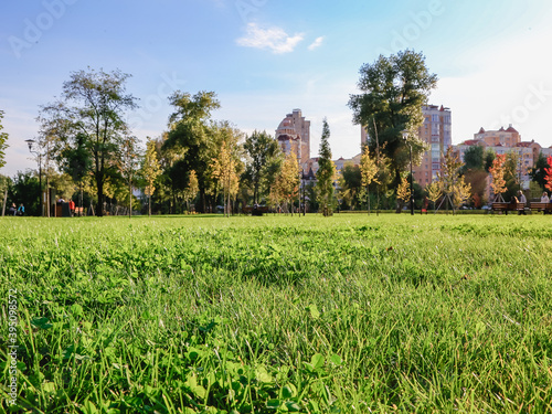 Beginning of autumn. The first signs of autumn. Ukraine Kyiv