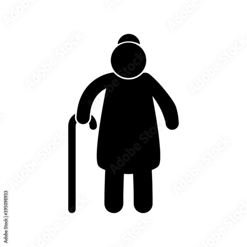 Elder People Icon Illustration design
